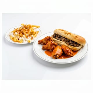 Philly & 6 Pieces Wings Combo