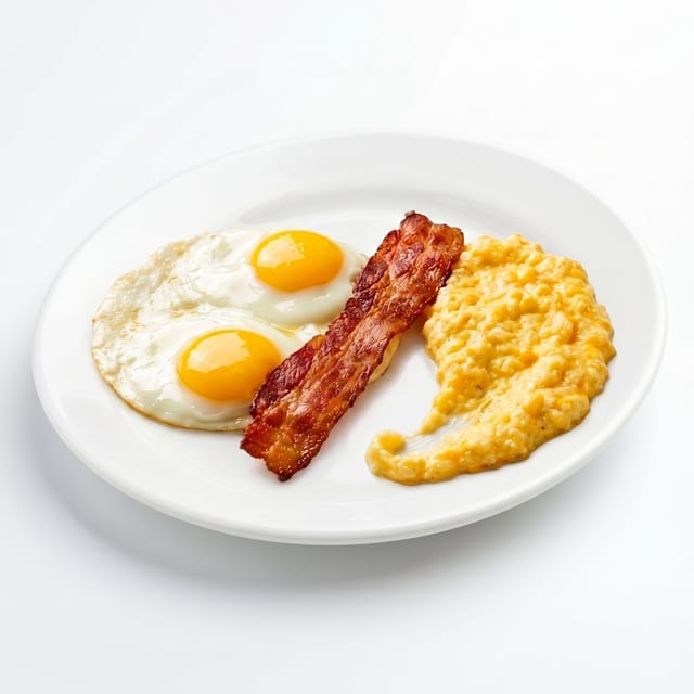 The Basic Breakfast Combo Plate.